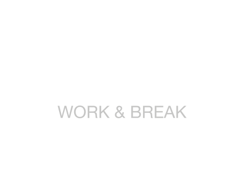 Hybrid logo created with a modified sans-serif font in uppercase, with the tagline centered underneath